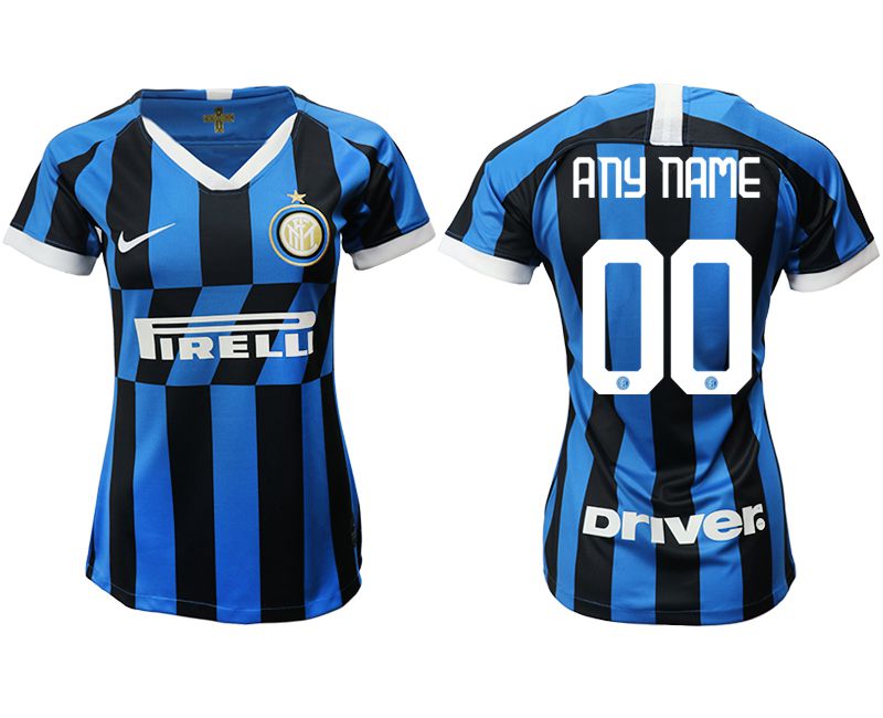 Women 2019-2020 club Inter Milan home aaa version customized blue Soccer Jerseys